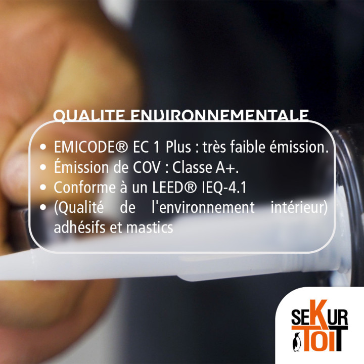 Mastic Colle EPDM SEKURTOIT - collage et joints des membranes epdm Elastika