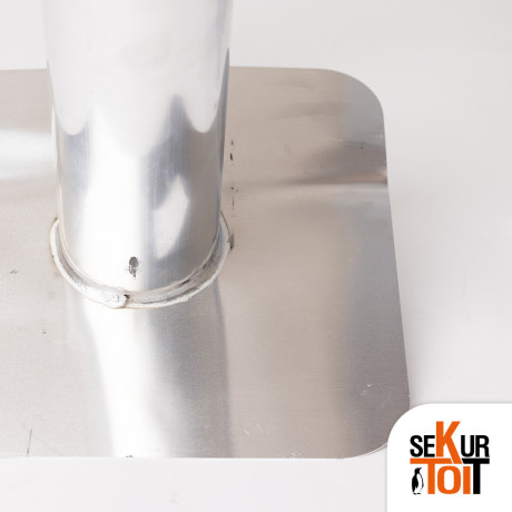 Sortie toiture aluminium Ø100 x 500 mm – Traversée étanche | BestEPDM