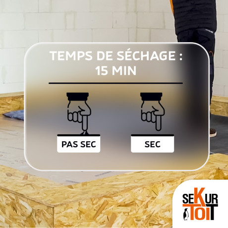 Primaire d’accroche bitumineux aluminium – Bidon 5 L - SEKURTOIT - Pour Pare-Vapeur